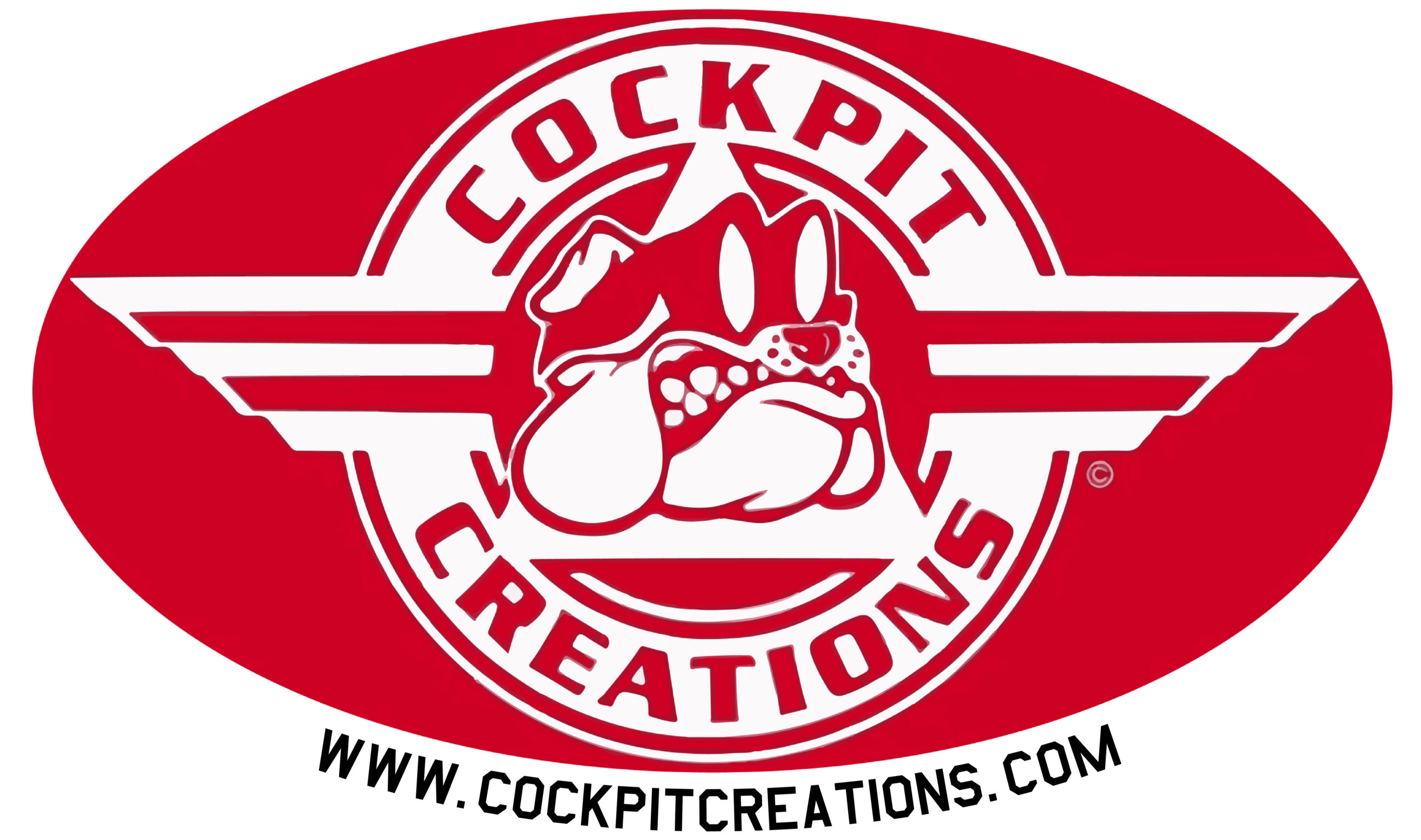 Cockpit Creations Logo with website